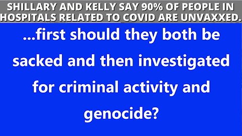 ...first should they both be sacked and then investigated for criminal activity and genocide?