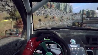 DiRT Rally 2 - Fabia Wall Scrapes Through Route de Turini