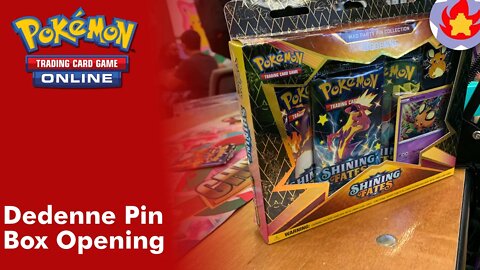Dedenne Pin Box Opening | Pokemon TCG Online
