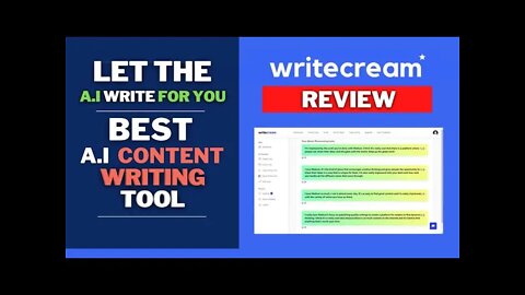 Writecream Review [Lifetime Deal] | Best A.i Writing Tool for Blog Posts, Ad Copy, Emails & more...