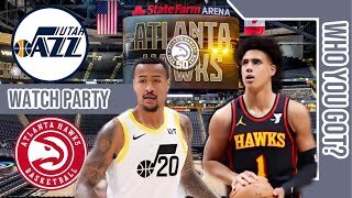 Utah Jazz vs Atlanta Hawks | Live Watch Party/Play by Play | 2023 season Game