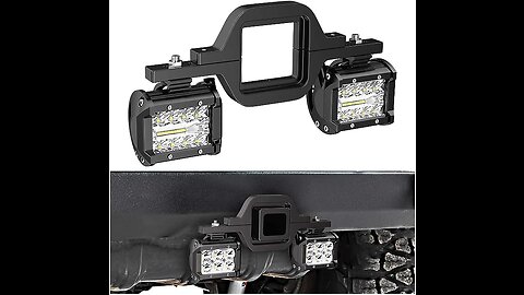 Nilight 2 PCS 4 Inch 60W Led Pods with 2.5 Inch Tow Hitch