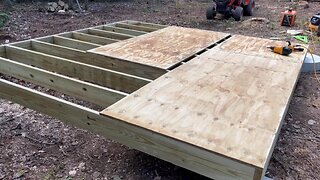 Chicken Coop. Building The Floor