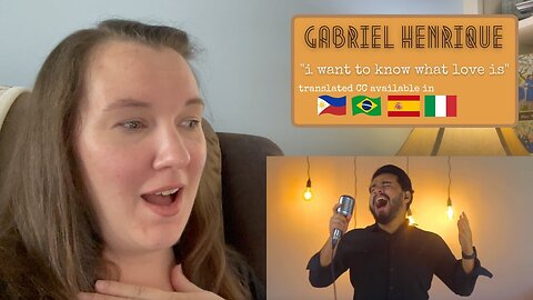 Gabriel Henrique Reação | "I Want to Know What Love Is" [Reaction]