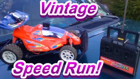 Vintage Radio Shack Turbo Thruster GPS speed test! #fpv