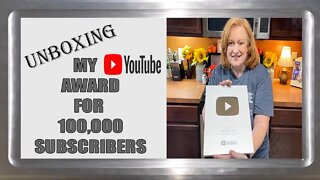 100K Sub Silver Button | UNBOXING My YOUTUBE Creator Award | CATHERINES PLATES