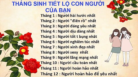 12 cung hoàng đạo tháng sinh ❀◕ ‿ ◕❀ | Fun Facts of Your friends that told by horoscope