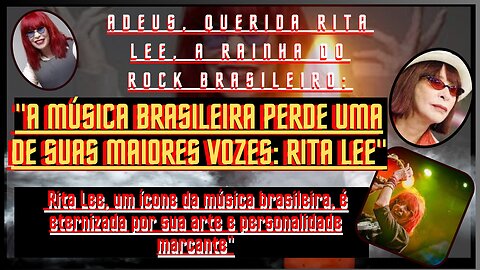 Luto😭 #ritalee, a irreverente padroeira da liberdade, deixa um legado eterno na música brasileira ‐