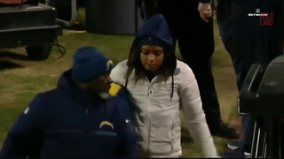 Chargers Safety's Wife Rushes The Field When Her Husband Gets Hurt
