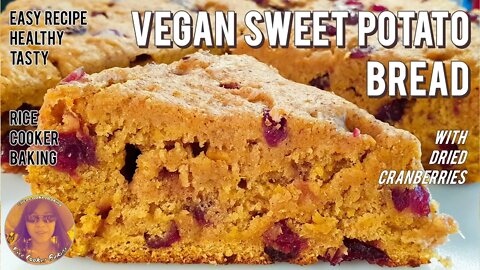 Vegan Sweet Potato Bread Recipe Easy | Potato Bread Recipe | EASY RICE COOKER RECIPES