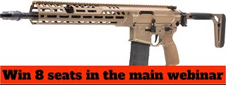 SIG SAUER MCX SPEAR-LT 5.56 NATO 16'' MINI #4 FOR 8 SEATS IN THE MAIN WEBINAR