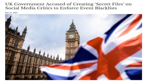 Is United Kingdom Keeping a "Hit List" of Social Media Users