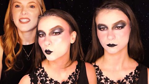 ASMR 😱 Gothic Makeover! Jessica gets Makeup glam from Ashlyn, Soft Whispers, Extra Tingles, Relaxing