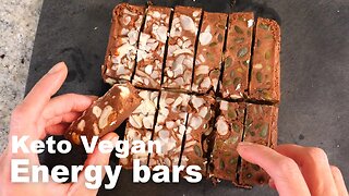 Raw keto vegan energy bars (No bake!)