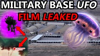 Biological Drone? Jellyfish UFO Over US MILITARY BASE! LEAKED FILM!