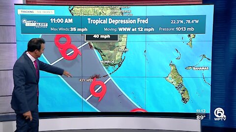 Tropical Depression Fred, Potential Tropical Cyclone Seven