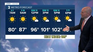 Tuesday Triple Digit Heat