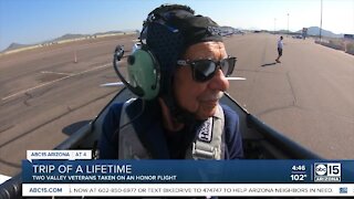 Two WWII veterans got to take a dream flight in an iconic aircraft today