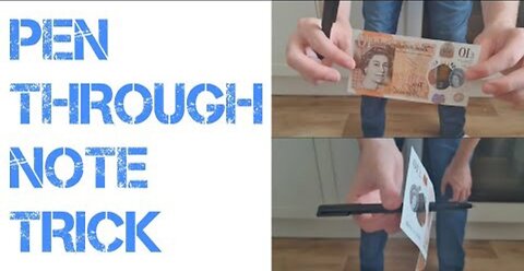 Pen Through Money Note Trick