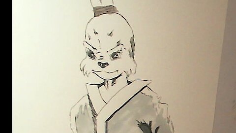 KM Learns to Draw: Usagi Yojimbo!