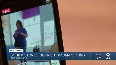 Soup and stories nourish trauma victims