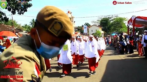 GOKIL... ! ! LOMBA BARIS BERBARIS / GERAK JALAN ANAK SD / MI SE KOTA PAGAR ALAM , PART 4 HUT RI 77