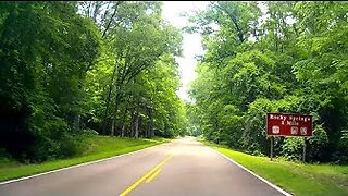 Google street view Timelapse - Natchez Trace Parkway - Mile 48 to mile 57 - rocky springs