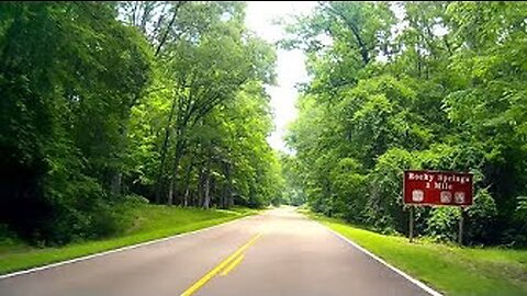 Google street view Timelapse - Natchez Trace Parkway - Mile 48 to mile 57 - rocky springs