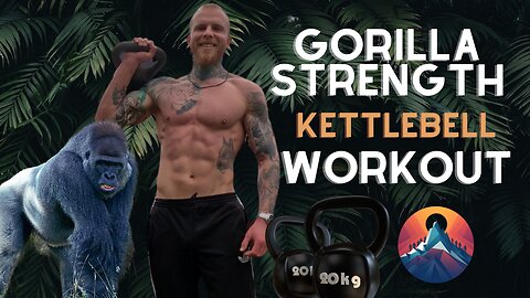 GORILLA STRENGTH...KETTLEBELL CHALLENGE... 14 minutes...full body. FOLLOW ALONG!