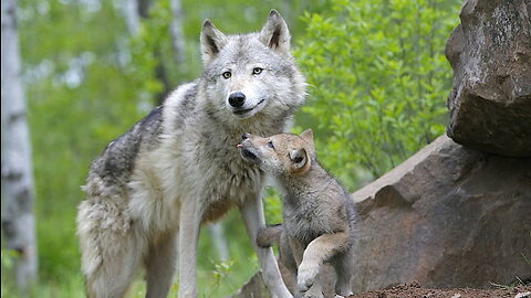 Man helps crying wolf cub and his dying mother, what happened next is unbelievable