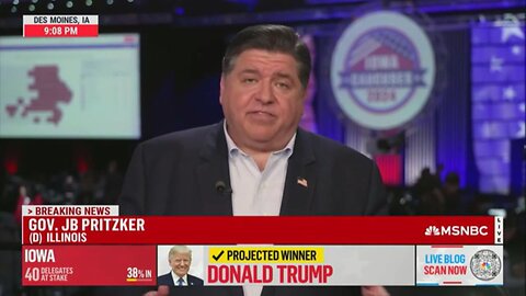 Democrat Governor J.B. Pritzker Says Trump's Blowout Win In Iowa Shows 'Weakness Of Donald Trump'