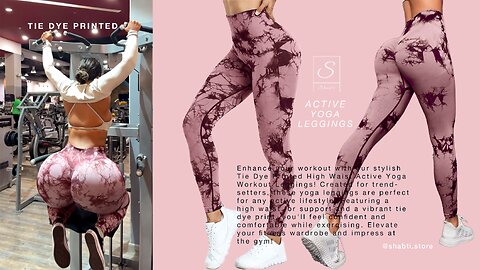 Tie Dye Printed High Waist Active Yoga Workout Leggings