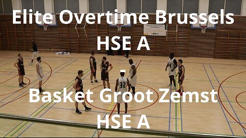 Elite Overtime Brussels HSE A - Basket Groot Zemst HSE A - 2 december 23