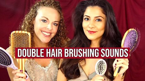 ASMR Dual Hair Brushing- The Most Amazing Binaural Experience! Relaxing Whisper Spa, Sleep Aid, Calm