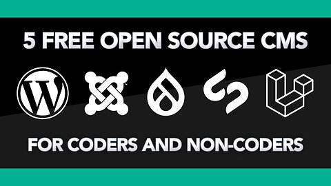 5 Free Open Source CMS for coders and non-coders