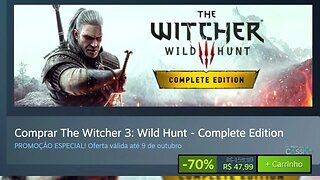 Steam: The Witcher 3 recebe a sua primeira promoção após aumento de preço