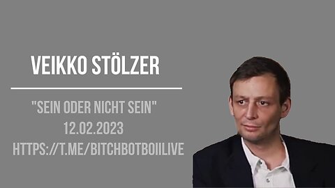 Veikko Stölzer - "sein oder nicht sein"