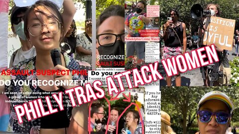 TRA’s/AntiFa ATTACK Gender Critical Women at PhillySpeakers Corner