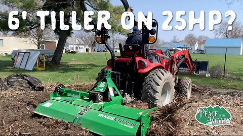 Can a 25HP Tractor run 6’ PTO implements?