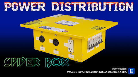 Portable Spider Box - 125/250V Input - Power Distribution for Shows and Events