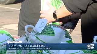 Valley educators receive free turkeys ahead of Thanksgiving