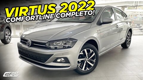 VOLKSWAGEN VIRTUS COMFORTLINE 1.0 TSI 2022 COM NOVIDADES! PREÇO, CONSUMO E MAIS! Fastcarview