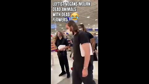 Vegans lose their minds over packaged meat. 🌹😂