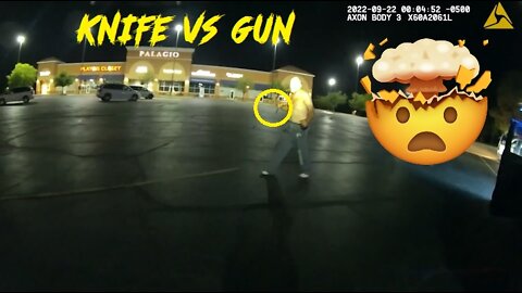 police bodycam video shooting Christopher Brittian with knife Oklahoma City