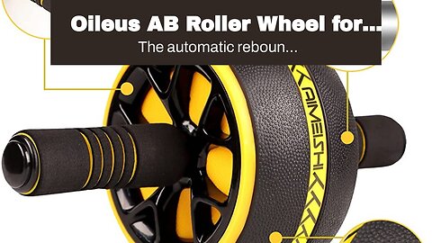Oileus AB Roller Wheel for Abdominal Exercise, Core Workout Equipment with Automatic Rebound As...