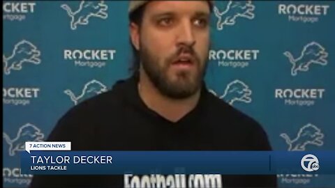 Taylor Decker disgusted at outside perception of him during injury