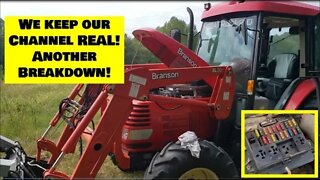 Kentucky Land VLOG Lost in the woods, bush hogging, Tractor down!