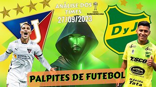 FOOTBALL PREDICTION FOR TODAY 27 09 2023 LDU x Defensa y Justicia Copa Sudamericana (FUT VERSUS BET)
