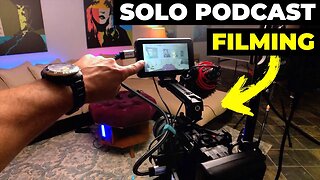 How I FILM & SETUP a Podcast Recording as a ONE MAN CAMERA CREW | LUMIX CAMERAS ONLY #lumixs5iix