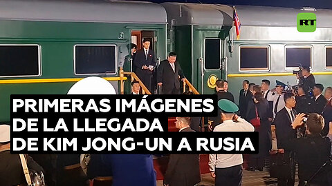 Publican las primeras imágenes de la llegada de Kim Jong-un a Rusia